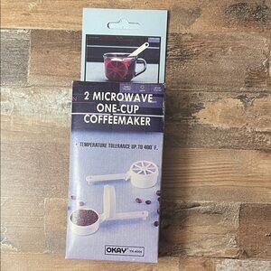 Microwave One-Cup Coffee Maker - White